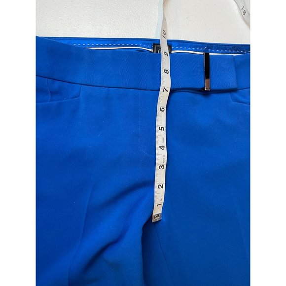 LTD Women Dress Pants Ankle Cropped Drew Fit P10M3357 Mid Rise Royal Blue Size 6 - Picture 4 of 11